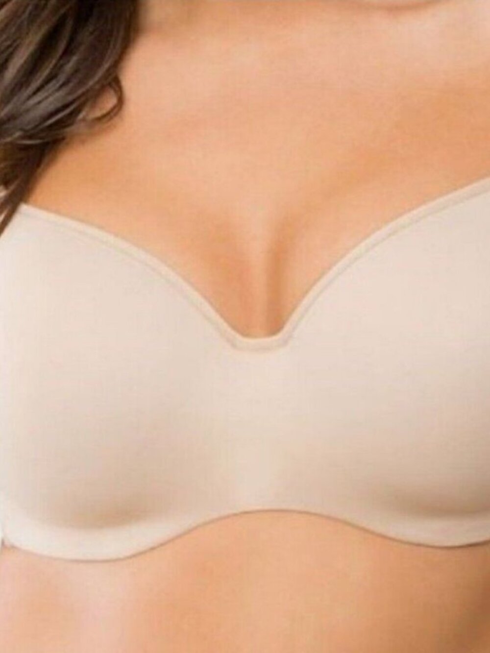 Lane Bryant Cacique Womens Bra Smooth Balconette Size 40H Cafe Mocha Underwire